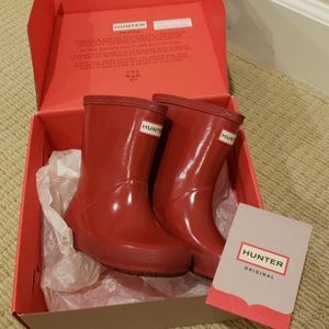 Toddler Hunter Rain boots.
